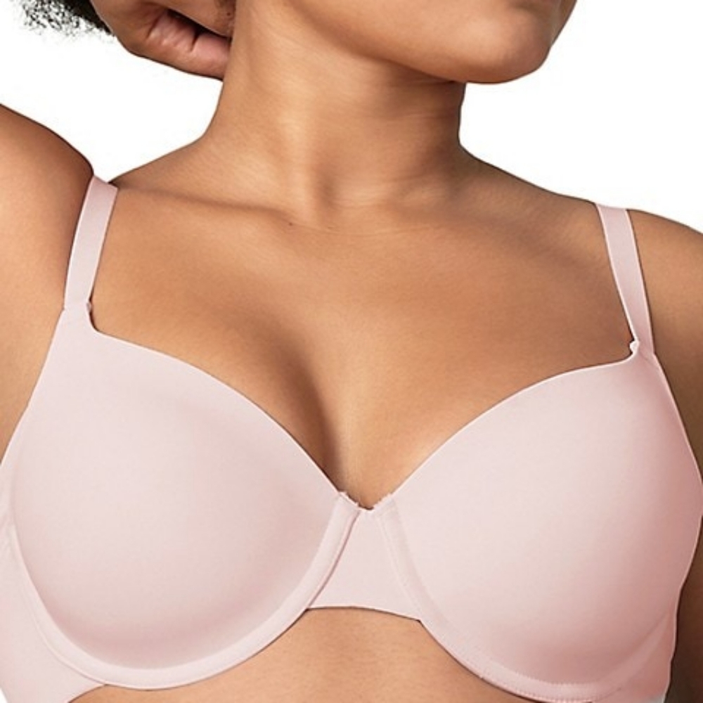 Wonderbra EcoPure Side & Back Smoothing Underwire Bra E1550, Blush/Nude,Size 36D